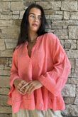 Santos Cotton Zahra Embroidered Smock Watermelon /6=